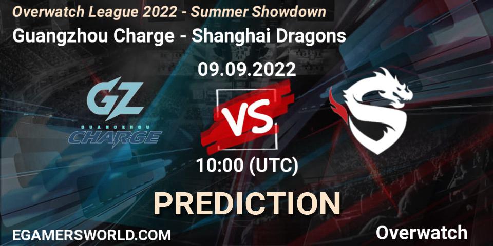 Pronóstico Guangzhou Charge - Shanghai Dragons. 09.09.22, Overwatch, Overwatch League 2022 - Summer Showdown