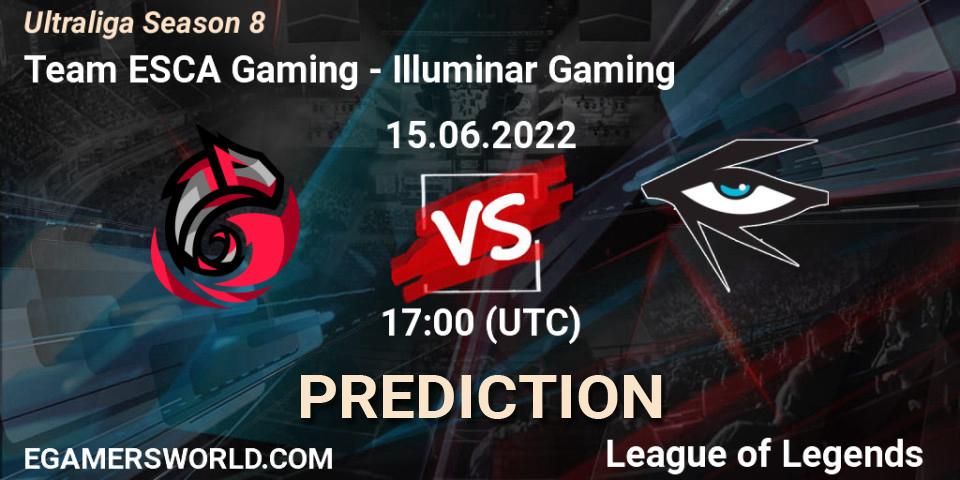 Pronóstico Team ESCA Gaming - Illuminar Gaming. 15.06.2022 at 17:00, LoL, Ultraliga Season 8