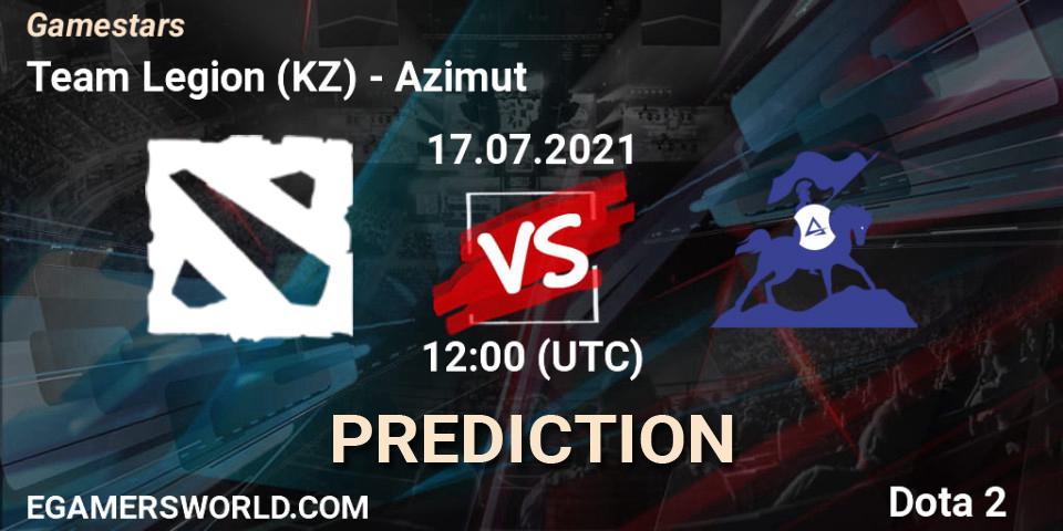 Pronóstico Team Legion (KZ) - Azimut. 17.07.2021 at 12:00, Dota 2, Gamestars