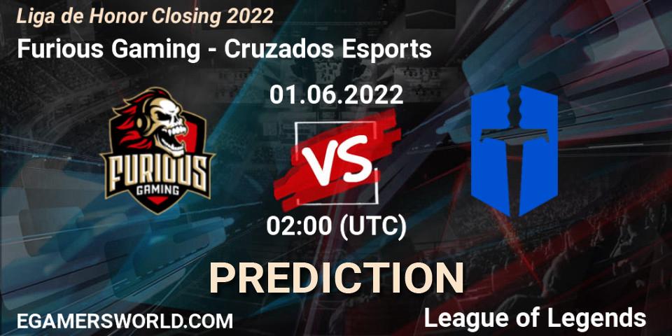 Pronóstico Furious Gaming - Cruzados Esports. 01.06.2022 at 02:00, LoL, Liga de Honor Closing 2022