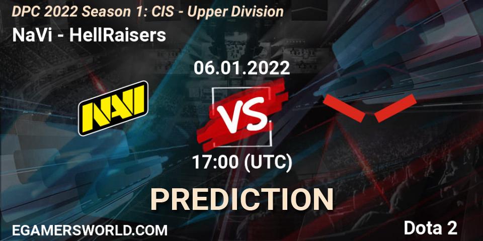 Pronóstico NaVi - HellRaisers. 06.01.2022 at 17:11, Dota 2, DPC 2022 Season 1: CIS - Upper Division