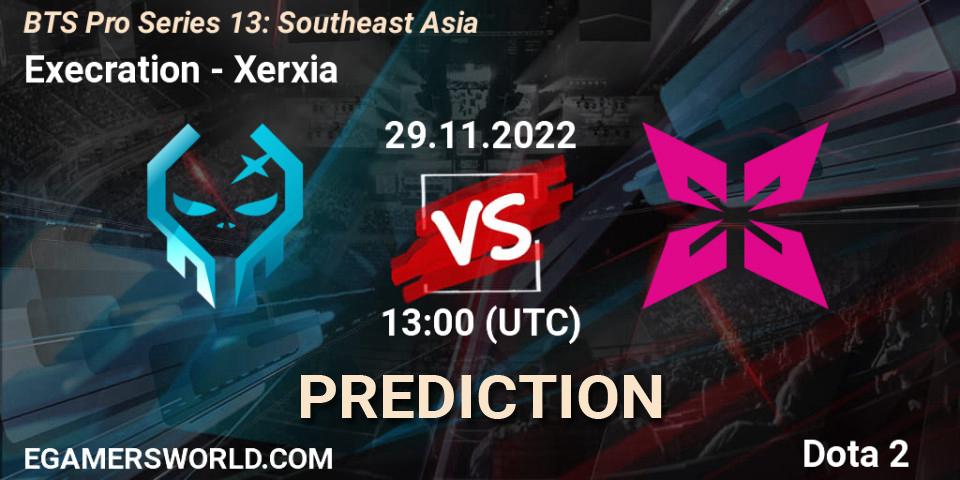 Pronóstico Execration - Xerxia. 29.11.22, Dota 2, BTS Pro Series 13: Southeast Asia
