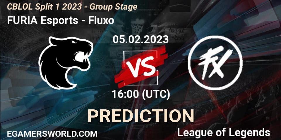 Pronóstico FURIA Esports - Fluxo. 05.02.23, LoL, CBLOL Split 1 2023 - Group Stage