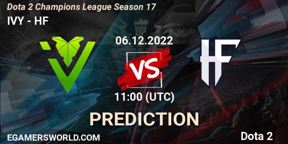 Pronóstico IVY - HF. 06.12.2022 at 11:00, Dota 2, Dota 2 Champions League Season 17