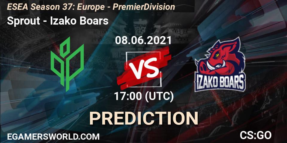 Pronóstico Sprout - Izako Boars. 08.06.2021 at 17:00, Counter-Strike (CS2), ESEA Season 37: Europe - Premier Division