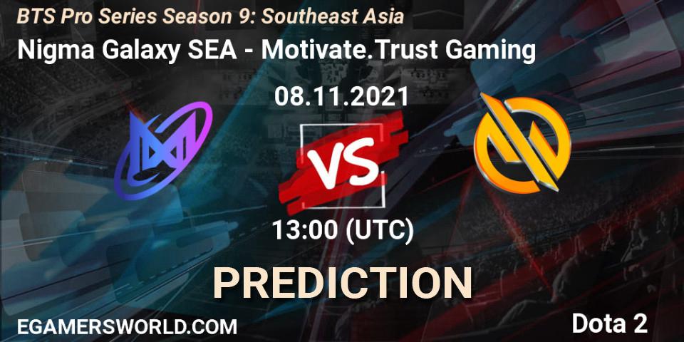 Pronóstico Nigma Galaxy SEA - Motivate.Trust Gaming. 08.11.2021 at 13:43, Dota 2, BTS Pro Series Season 9: Southeast Asia