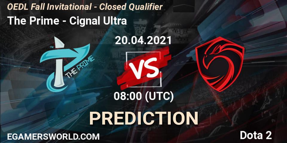 Pronóstico The Prime - Cignal Ultra. 20.04.2021 at 08:12, Dota 2, OEDL Fall Invitational - Closed Qualifier