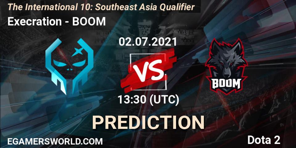 Pronóstico Execration - BOOM. 02.07.2021 at 14:49, Dota 2, The International 10: Southeast Asia Qualifier