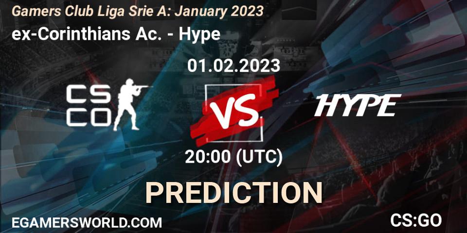 Pronóstico ex-Corinthians Ac. - Hype. 01.02.23, CS2 (CS:GO), Gamers Club Liga Série A: January 2023