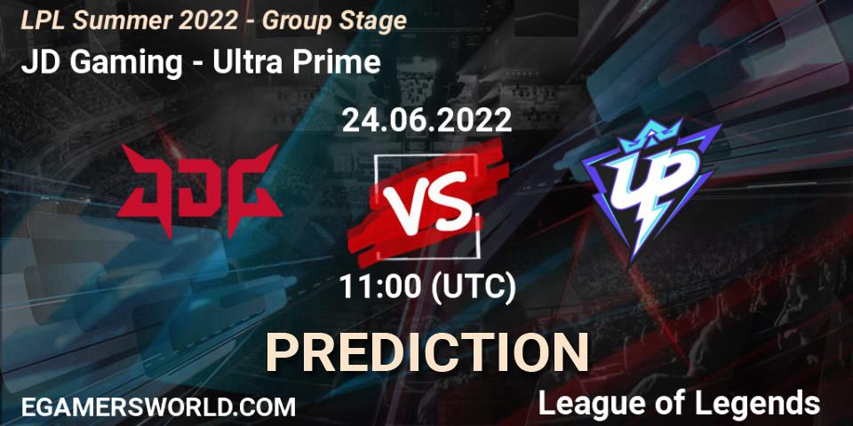 Pronóstico JD Gaming - Ultra Prime. 24.06.2022 at 12:00, LoL, LPL Summer 2022 - Group Stage