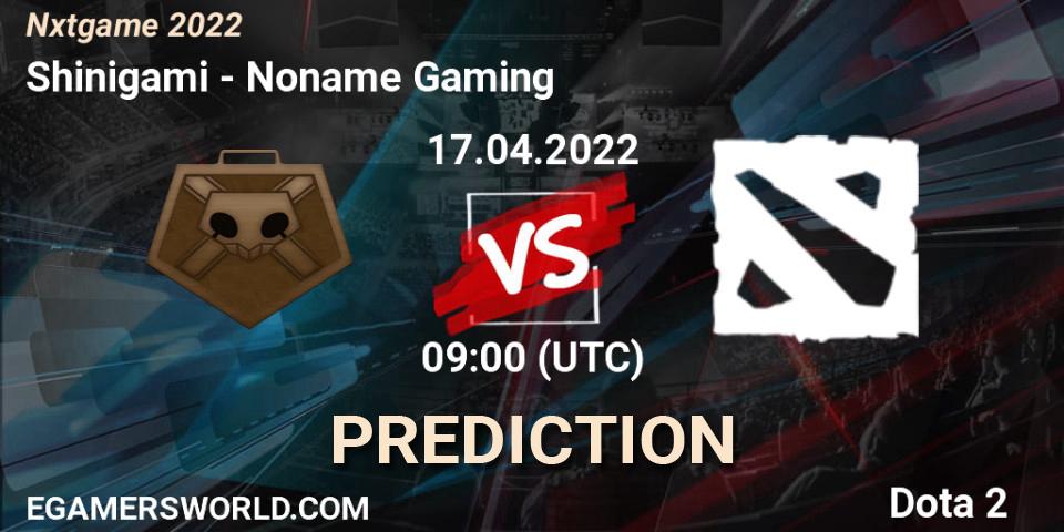 Pronóstico Shinigami - Noname Gaming. 23.04.2022 at 09:01, Dota 2, Nxtgame 2022