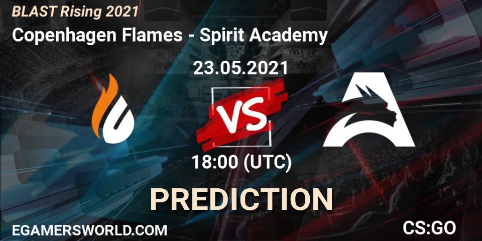 Pronóstico Copenhagen Flames - Spirit Academy. 23.05.2021 at 18:00, Counter-Strike (CS2), BLAST Rising 2021