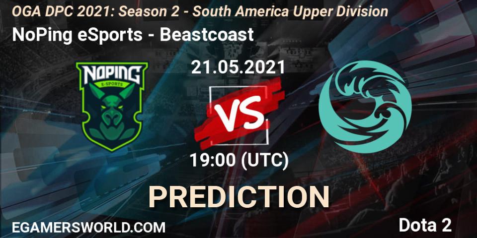 Pronóstico NoPing eSports - Beastcoast. 21.05.2021 at 19:01, Dota 2, OGA DPC 2021: Season 2 - South America Upper Division