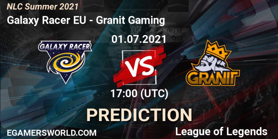 Pronóstico Galaxy Racer EU - Granit Gaming. 01.07.2021 at 17:00, LoL, NLC Summer 2021