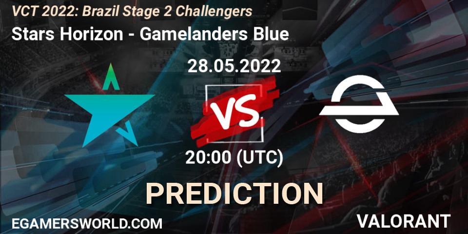 Pronóstico Stars Horizon - Gamelanders Blue. 28.05.2022 at 20:15, VALORANT, VCT 2022: Brazil Stage 2 Challengers