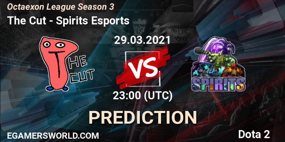Pronóstico The Cut - Spirits Esports. 29.03.2021 at 23:11, Dota 2, Octaexon League Season 3