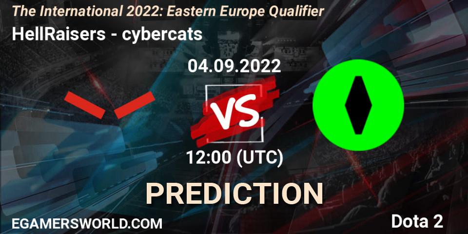 Pronóstico HellRaisers - cybercats. 04.09.2022 at 10:37, Dota 2, The International 2022: Eastern Europe Qualifier