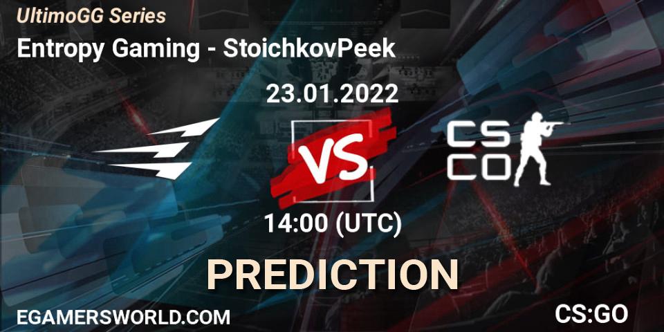 Pronóstico Entropy Gaming - StoichkovPeek. 23.01.2022 at 14:00, Counter-Strike (CS2), UltimoGG Series