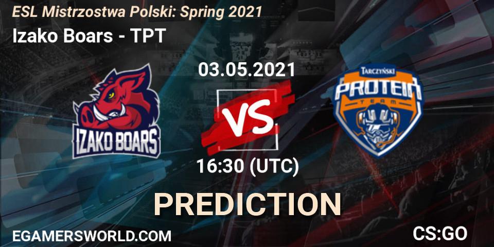 Pronóstico Izako Boars - TPT. 03.05.2021 at 16:50, Counter-Strike (CS2), ESL Mistrzostwa Polski: Spring 2021