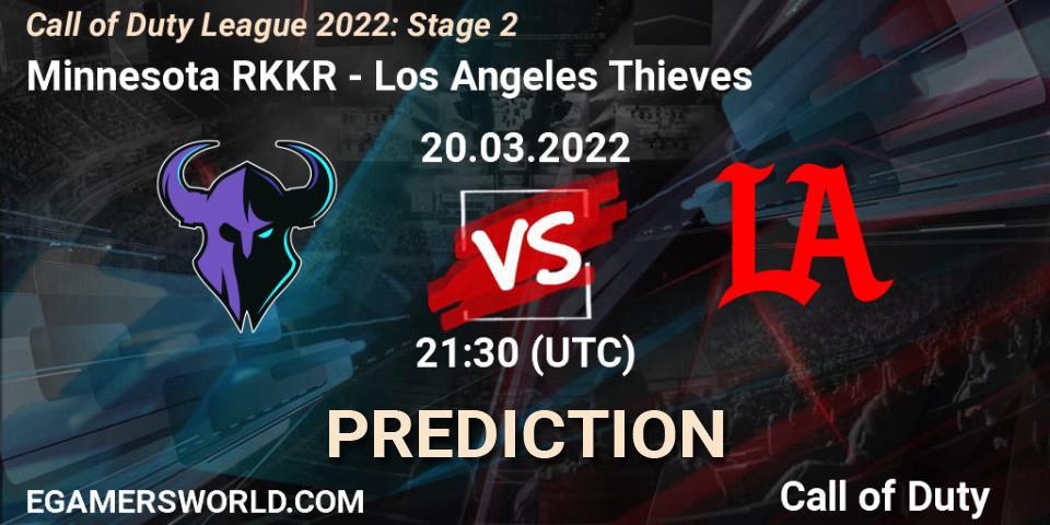 Pronóstico Minnesota RØKKR - Los Angeles Thieves. 20.03.2022 at 20:30, Call of Duty, Call of Duty League 2022: Stage 2