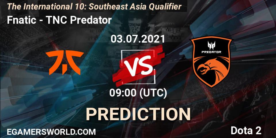 Pronóstico Fnatic - TNC Predator. 03.07.21, Dota 2, The International 10: Southeast Asia Qualifier