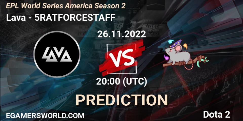 Pronóstico Ukumari - 5RATFORCESTAFF. 26.11.22, Dota 2, EPL World Series America Season 2