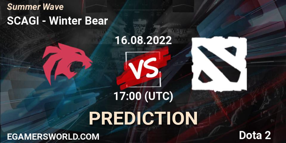 Pronóstico SCAGI - Winter Bear. 16.08.2022 at 17:20, Dota 2, Summer Wave