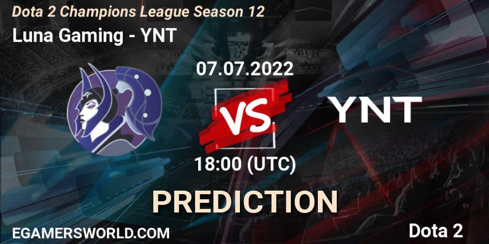 Pronóstico Luna Gaming - YNT. 07.07.2022 at 18:00, Dota 2, Dota 2 Champions League Season 12