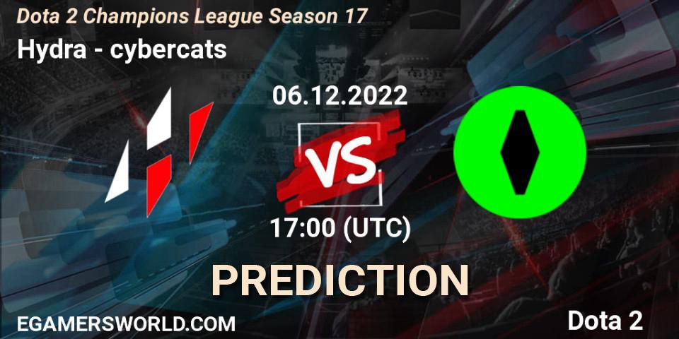Pronóstico Hydra - cybercats. 06.12.2022 at 17:40, Dota 2, Dota 2 Champions League Season 17