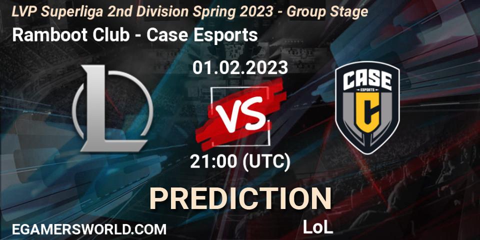 Pronóstico Ramboot Club - Case Esports. 01.02.23, LoL, LVP Superliga 2nd Division Spring 2023 - Group Stage