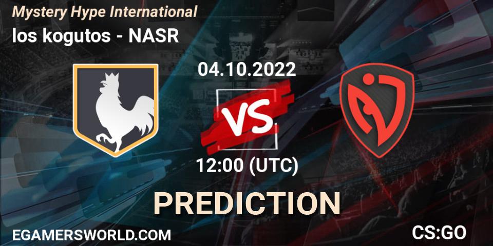 Pronóstico los kogutos - NASR. 04.10.2022 at 12:00, Counter-Strike (CS2), Mystery Hype International