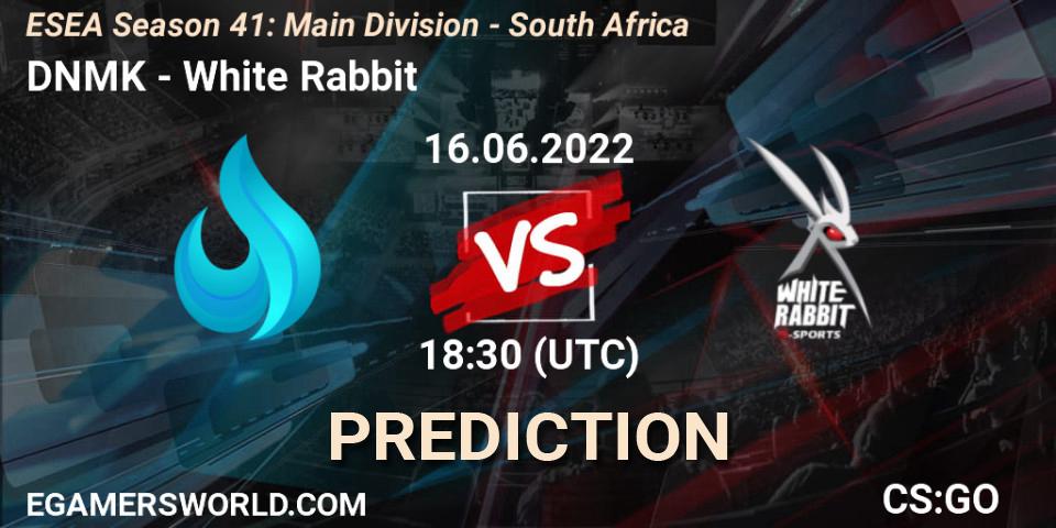 Pronóstico Exdee - White Rabbit. 16.06.2022 at 18:30, Counter-Strike (CS2), ESEA Season 41: Main Division - South Africa