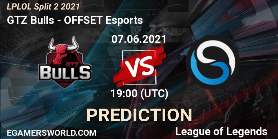 Pronóstico GTZ Bulls - OFFSET Esports. 07.06.2021 at 19:00, LoL, LPLOL Split 2 2021