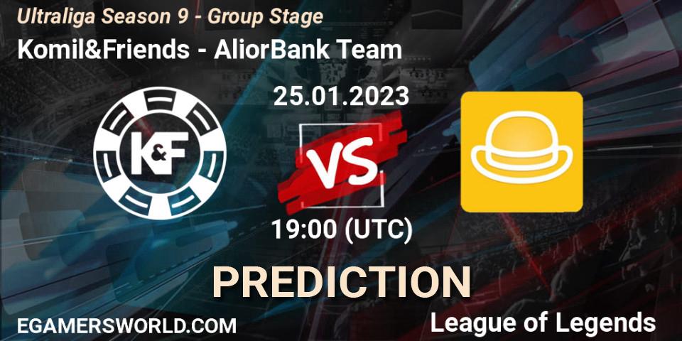 Pronóstico Komil&Friends - AliorBank Team. 25.01.2023 at 19:00, LoL, Ultraliga Season 9 - Group Stage