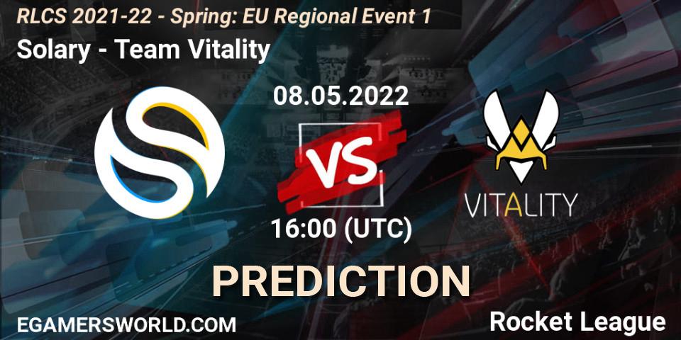 Pronóstico Solary - Team Vitality. 08.05.2022 at 16:00, Rocket League, RLCS 2021-22 - Spring: EU Regional Event 1