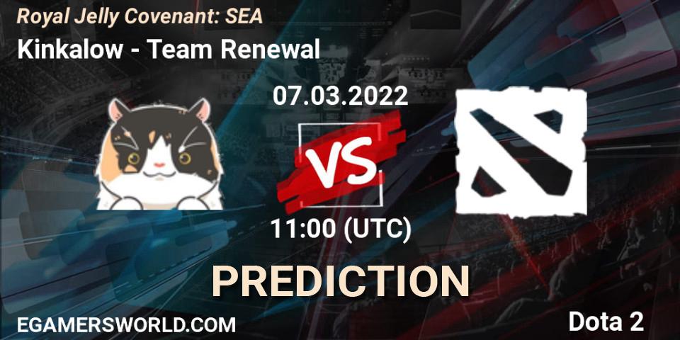 Pronóstico Kinkalow - Team Renewal. 07.03.2022 at 11:46, Dota 2, Royal Jelly Covenant: SEA