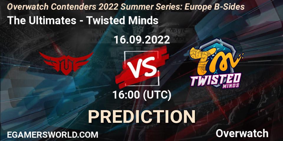Pronóstico The Ultimates - Twisted Minds. 16.09.2022 at 16:00, Overwatch, Overwatch Contenders 2022 Summer Series: Europe B-Sides