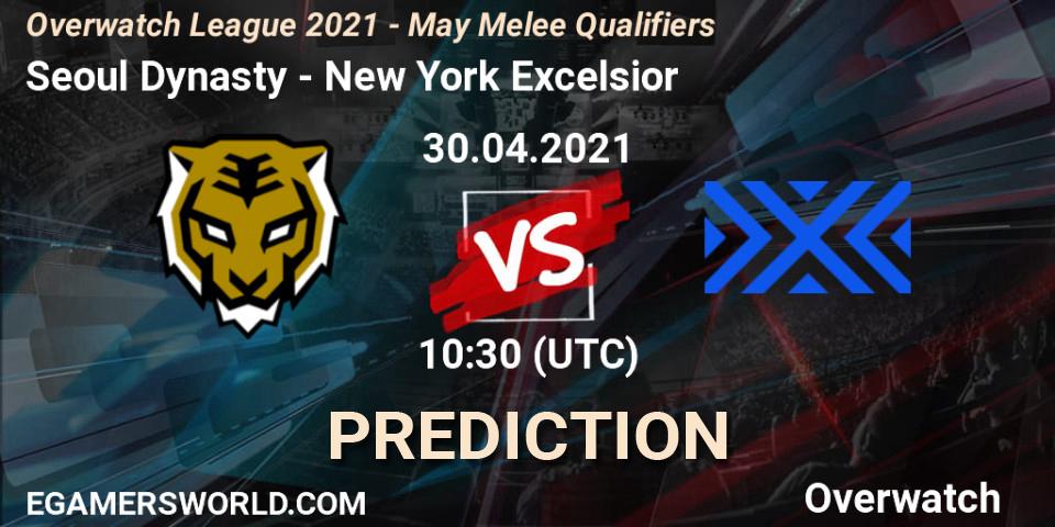 Pronóstico Seoul Dynasty - New York Excelsior. 30.04.2021 at 10:10, Overwatch, Overwatch League 2021 - May Melee Qualifiers