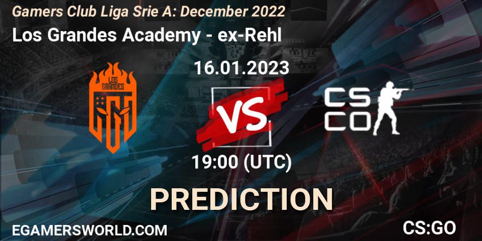 Pronóstico Los Grandes Academy - ex-Rehl. 16.01.2023 at 19:00, Counter-Strike (CS2), Gamers Club Liga Série A: December 2022