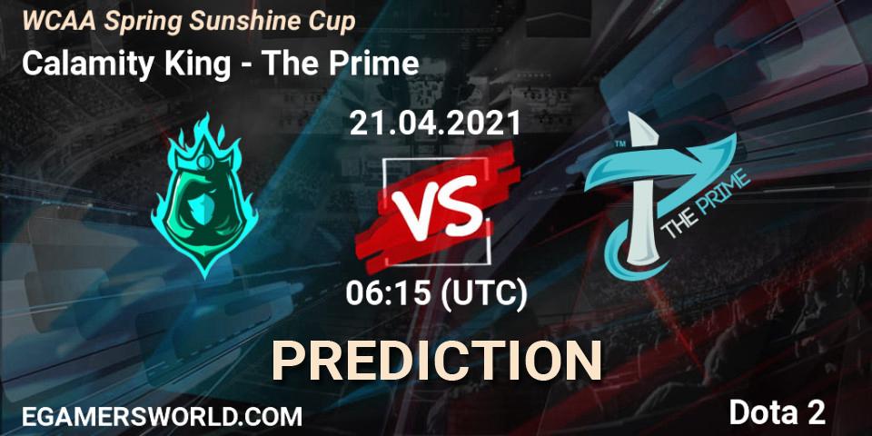 Pronóstico Calamity King - The Prime. 21.04.2021 at 03:11, Dota 2, WCAA Spring Sunshine Cup