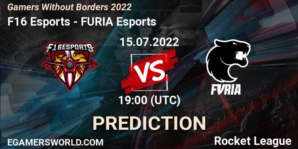 Pronóstico F16 Esports - FURIA Esports. 15.07.2022 at 19:00, Rocket League, Gamers Without Borders 2022
