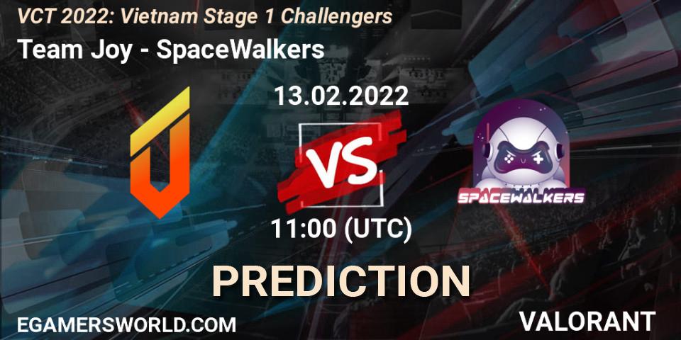 Pronóstico Team Joy - SpaceWalkers. 13.02.2022 at 11:00, VALORANT, VCT 2022: Vietnam Stage 1 Challengers