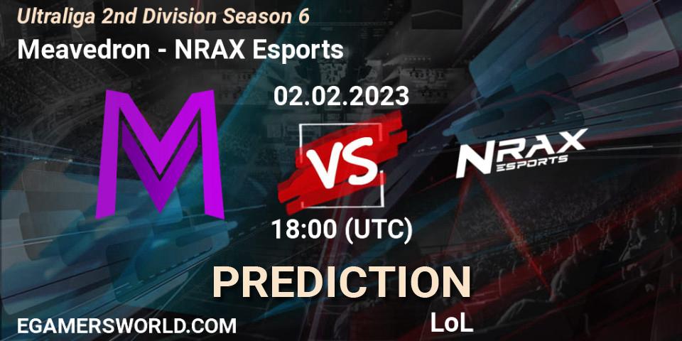 Pronóstico Meavedron - NRAX Esports. 02.02.2023 at 18:00, LoL, Ultraliga 2nd Division Season 6