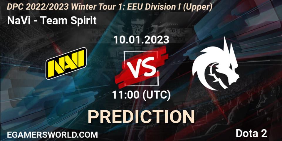 Pronóstico NaVi - Team Spirit. 10.01.2023 at 11:03, Dota 2, DPC 2022/2023 Winter Tour 1: EEU Division I (Upper)