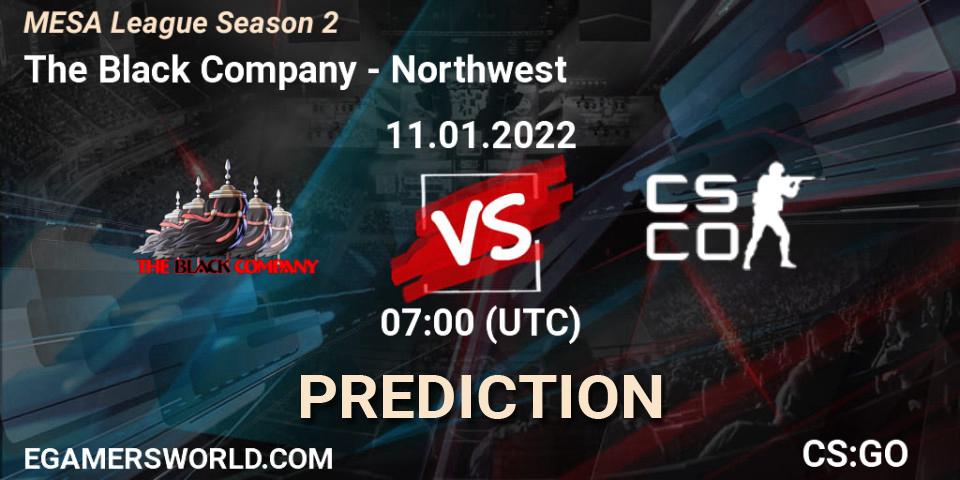 Pronóstico The Black Company - Northwest. 11.01.2022 at 07:00, Counter-Strike (CS2), MESA League Season 2
