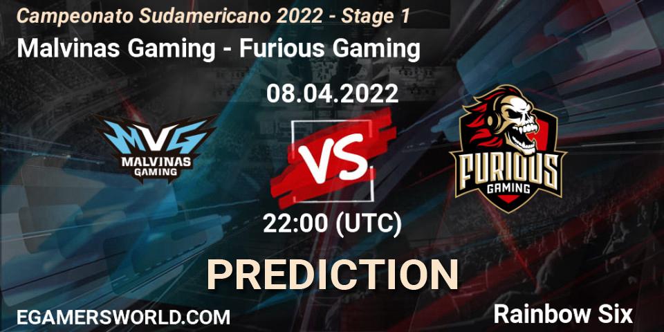 Pronóstico Malvinas Gaming - Furious Gaming. 09.04.2022 at 00:00, Rainbow Six, Campeonato Sudamericano 2022 - Stage 1