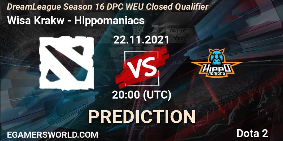 Pronóstico Wisła Kraków - Hippomaniacs. 22.11.21, Dota 2, DPC 2022 Season 1: Euro - Closed Qualifier (DreamLeague Season 16)