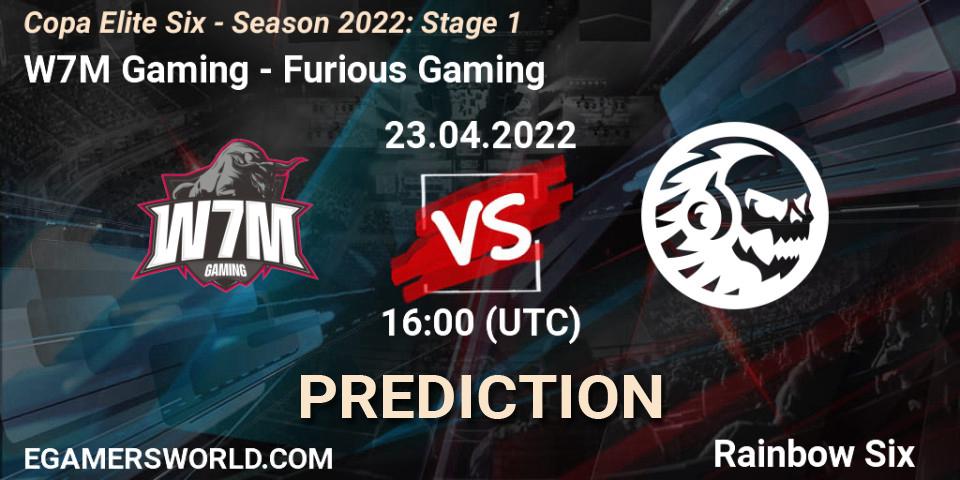 Pronóstico W7M Gaming - Furious Gaming. 23.04.2022 at 16:00, Rainbow Six, Copa Elite Six - Season 2022: Stage 1