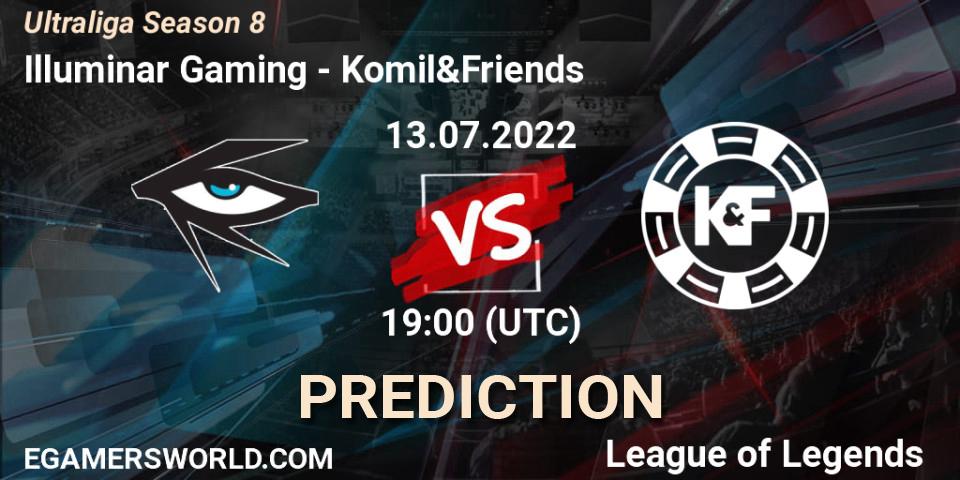 Pronóstico Illuminar Gaming - Komil&Friends. 13.07.2022 at 19:00, LoL, Ultraliga Season 8