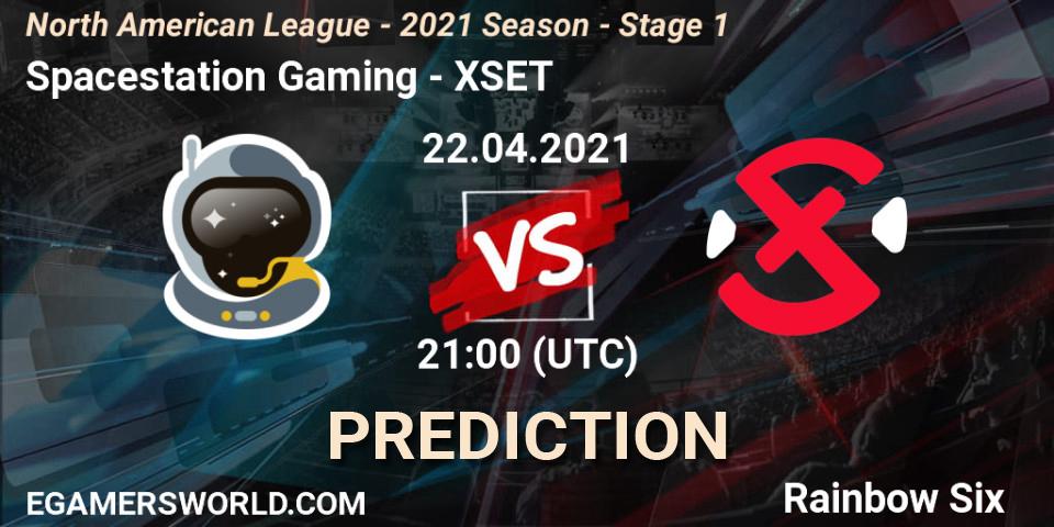 Pronóstico Spacestation Gaming - XSET. 22.04.2021 at 21:00, Rainbow Six, North American League - 2021 Season - Stage 1